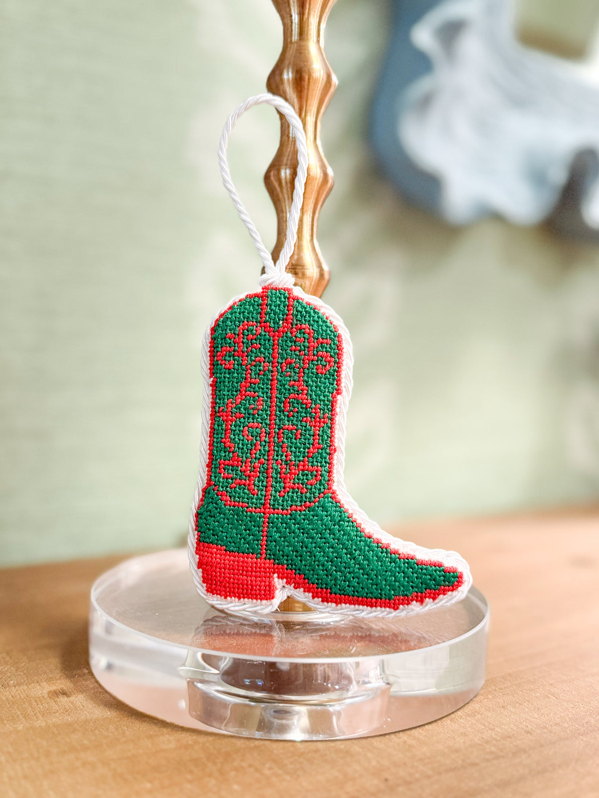 Christmas Cowboy Boot